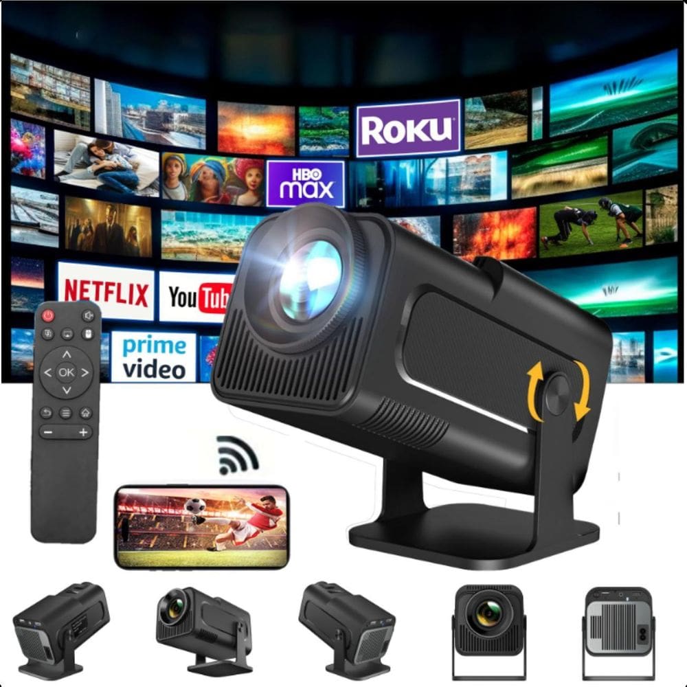 Projetor Hy320 4K Android Wifi 6 390 Ansi Smart Tv