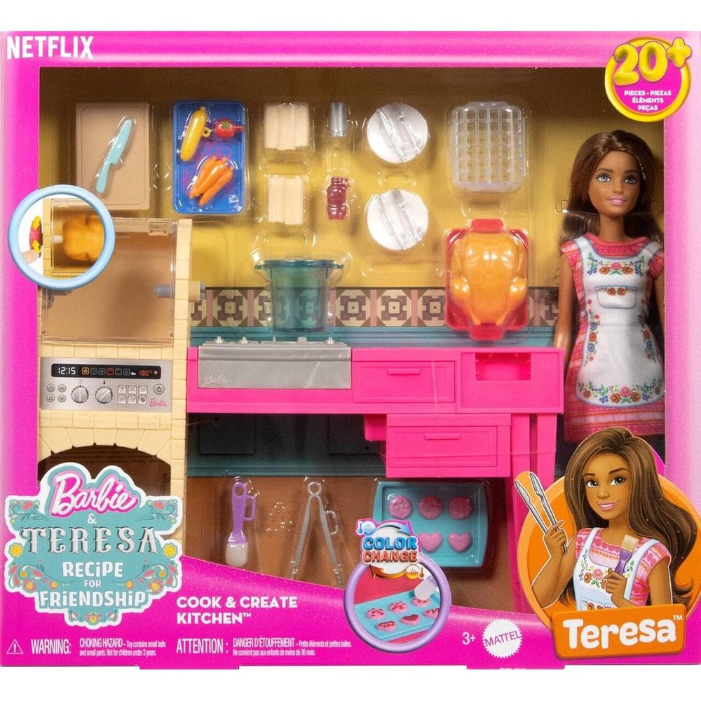 Boneca Barbie Teresa Cozinha E Cria Mattel - JCT06
