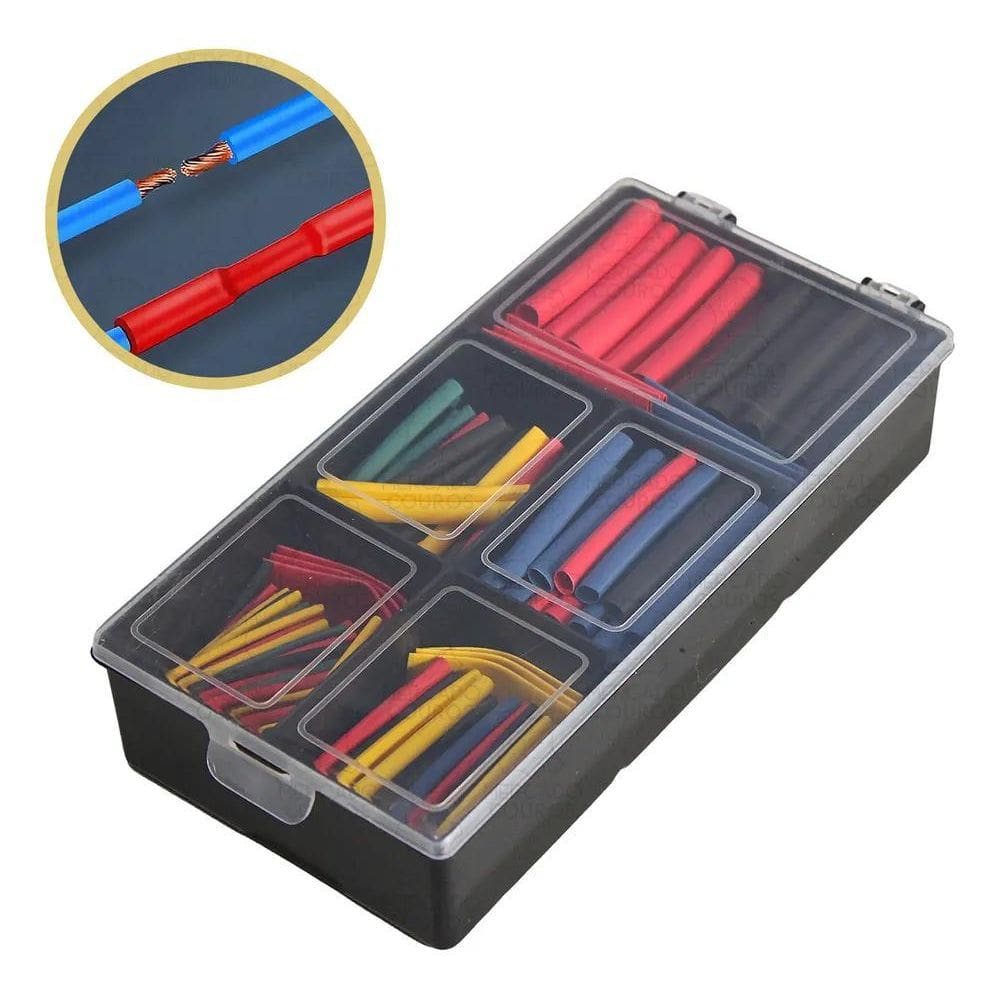 2X Kit Espaguete Isolante Emenda Fios Termo Retrátil Colorid