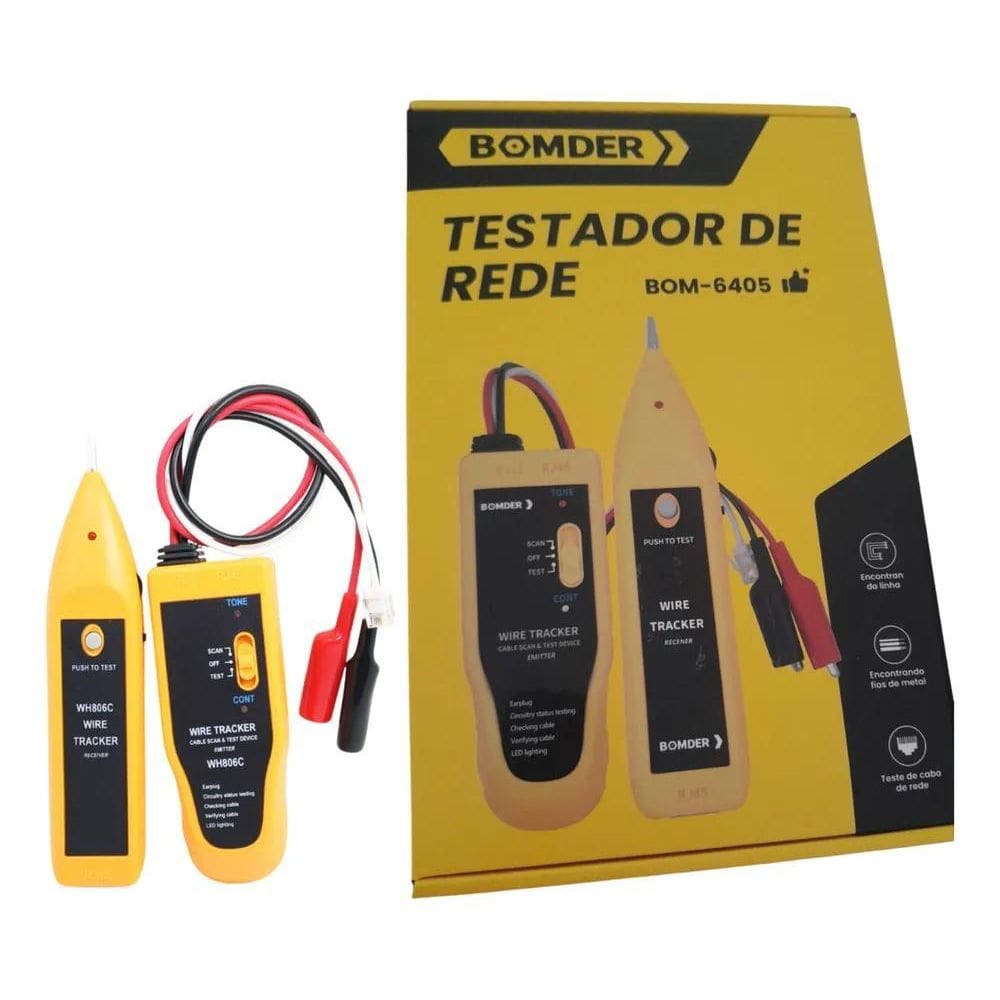 2X Kit Localizador E Testador De Cabo Bomder Rj45 Rj11
