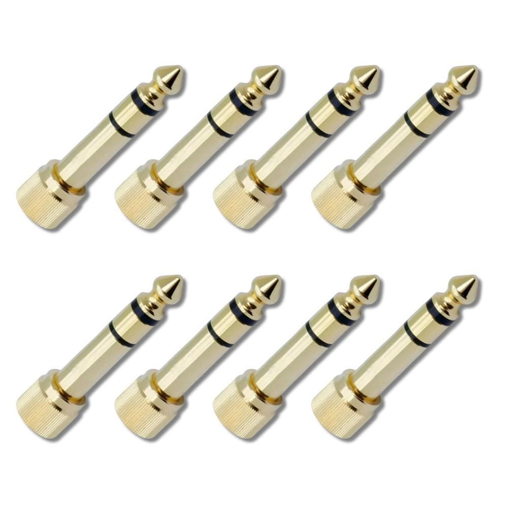 Kit 8 Adaptador P2 X P10 Estéreo Fone Com Rosca Prof. Cs706