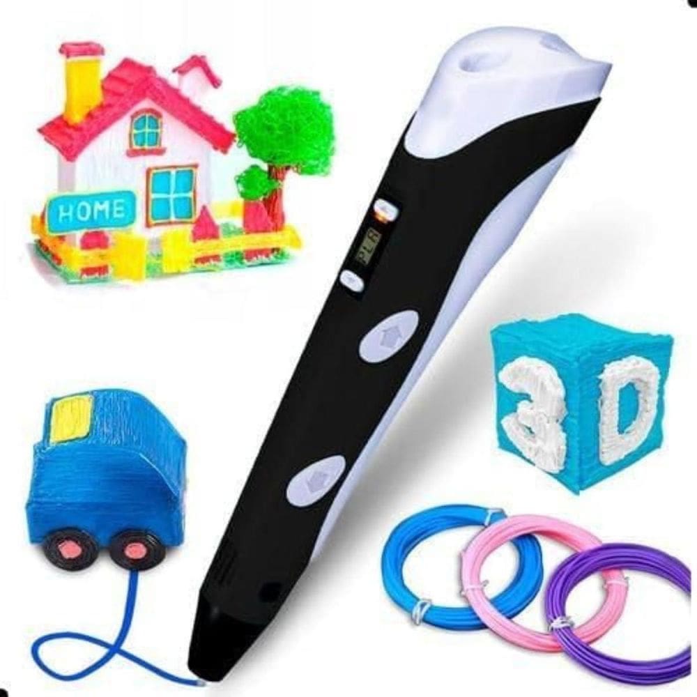 Ultra Caneta Impressora 3D Kids Filamentos Usb Suporte E