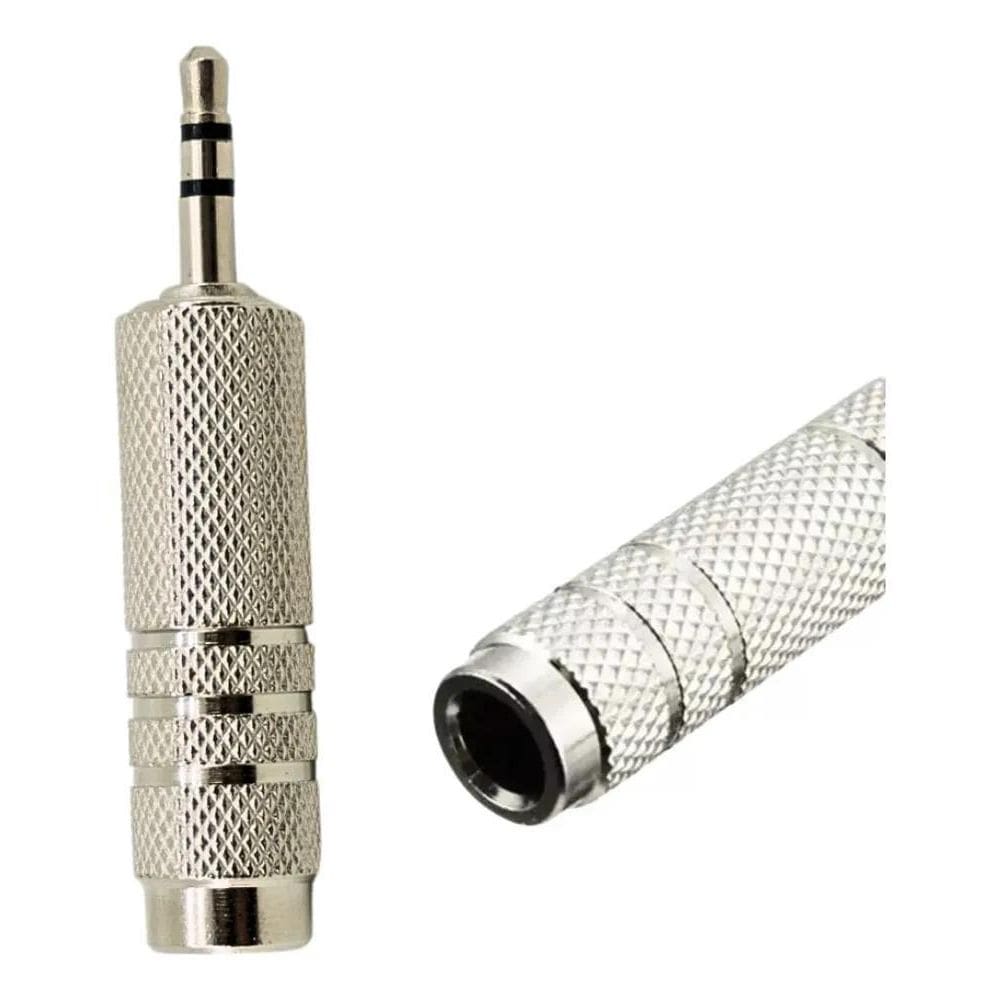 2X Adaptador P2 Estéreo Para P10 Estéreo Metálico