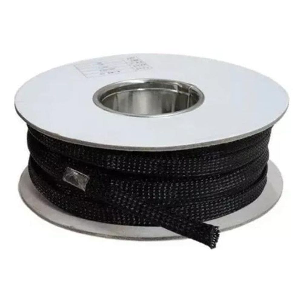 Malha Pet Expansível 6Mm - Preta Rolo Fechado 500 Metros