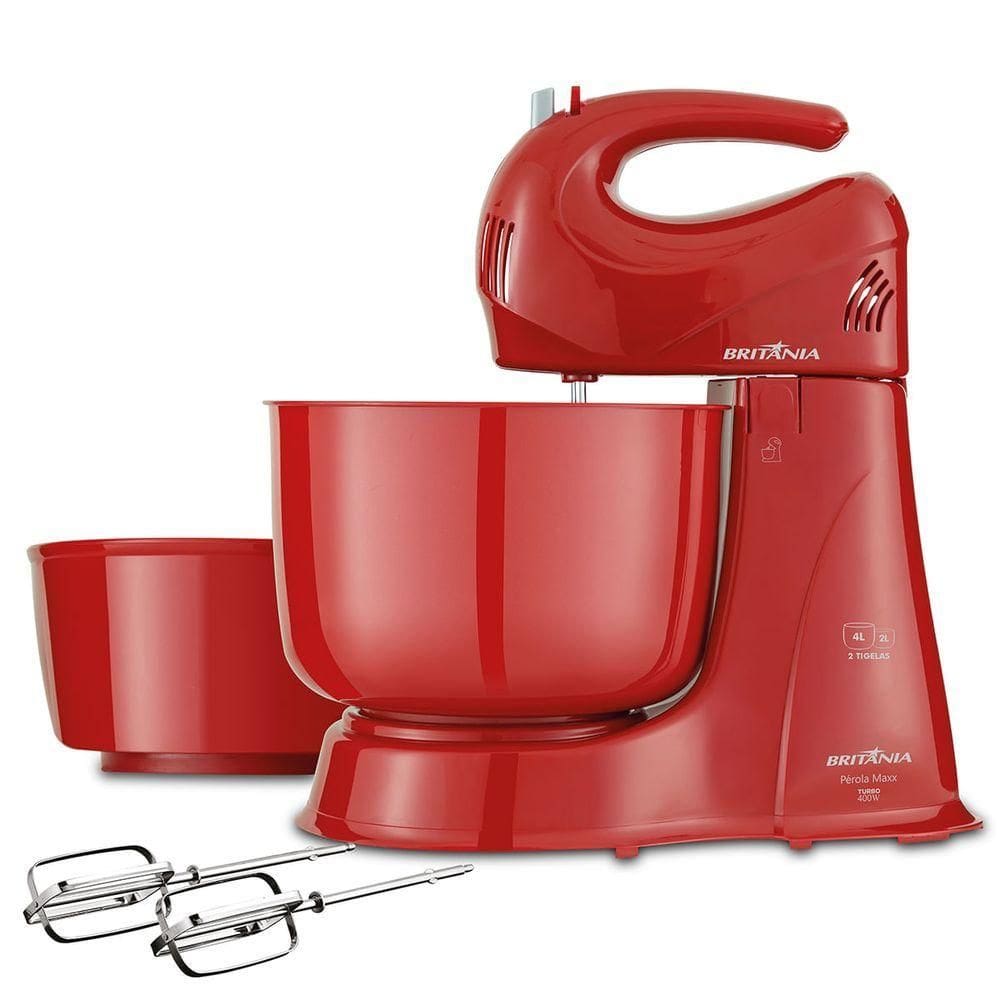 Batedeira Britânia Pérola Maxx 2 Vermelha - 220V