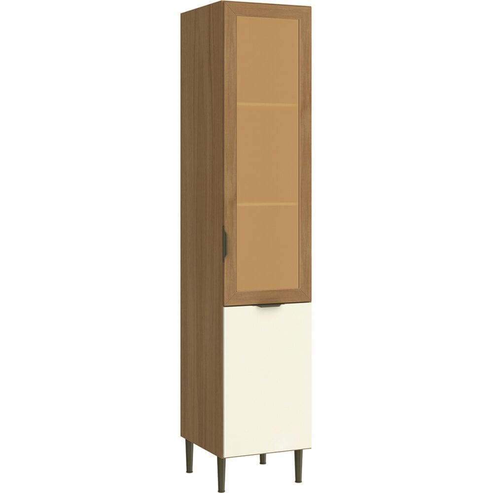 Paneleiro 40 cm 2 Portas com Vidro Ibiza 4329 Casamia