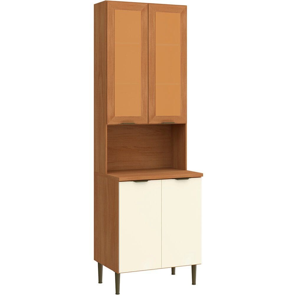 Cristaleira 4 Portas com Vidro Ibiza - 4306 Casamia