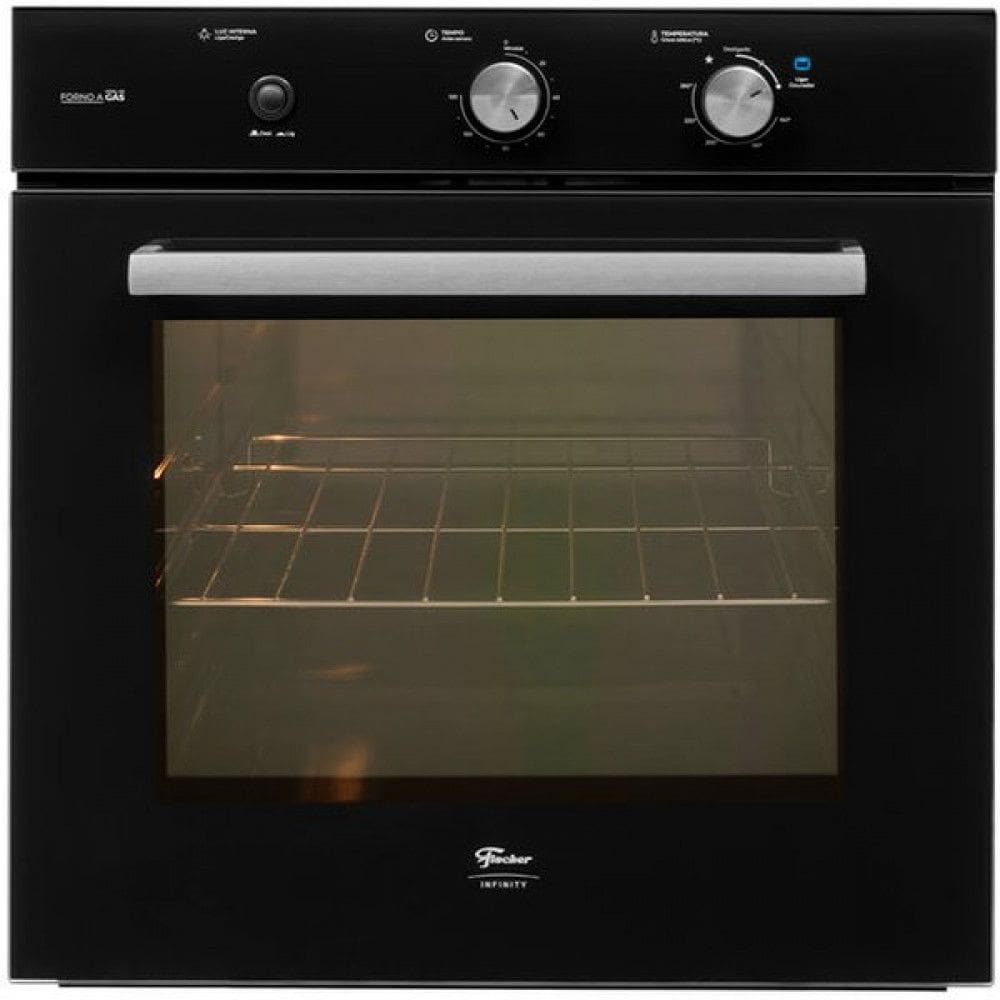 Forno a Gás de Embutir 78 Litros Fischer Infinity com Grill Preto 36450