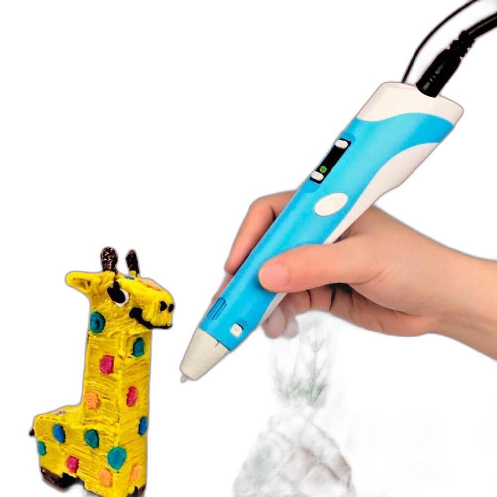 Caneta 3D Criativa Usb Cores Infantil Criar