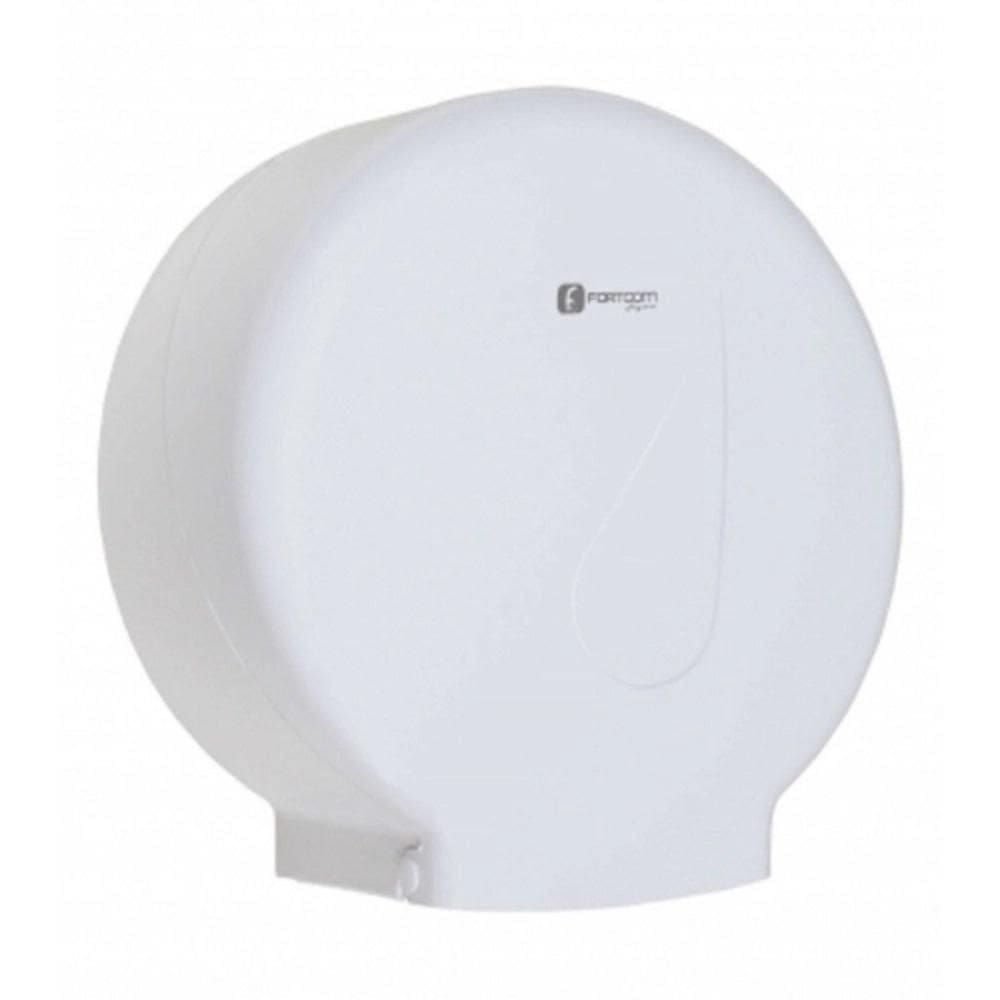 Dispenser Para Papel Higiênico Redondo Branco C Chave 500Mm