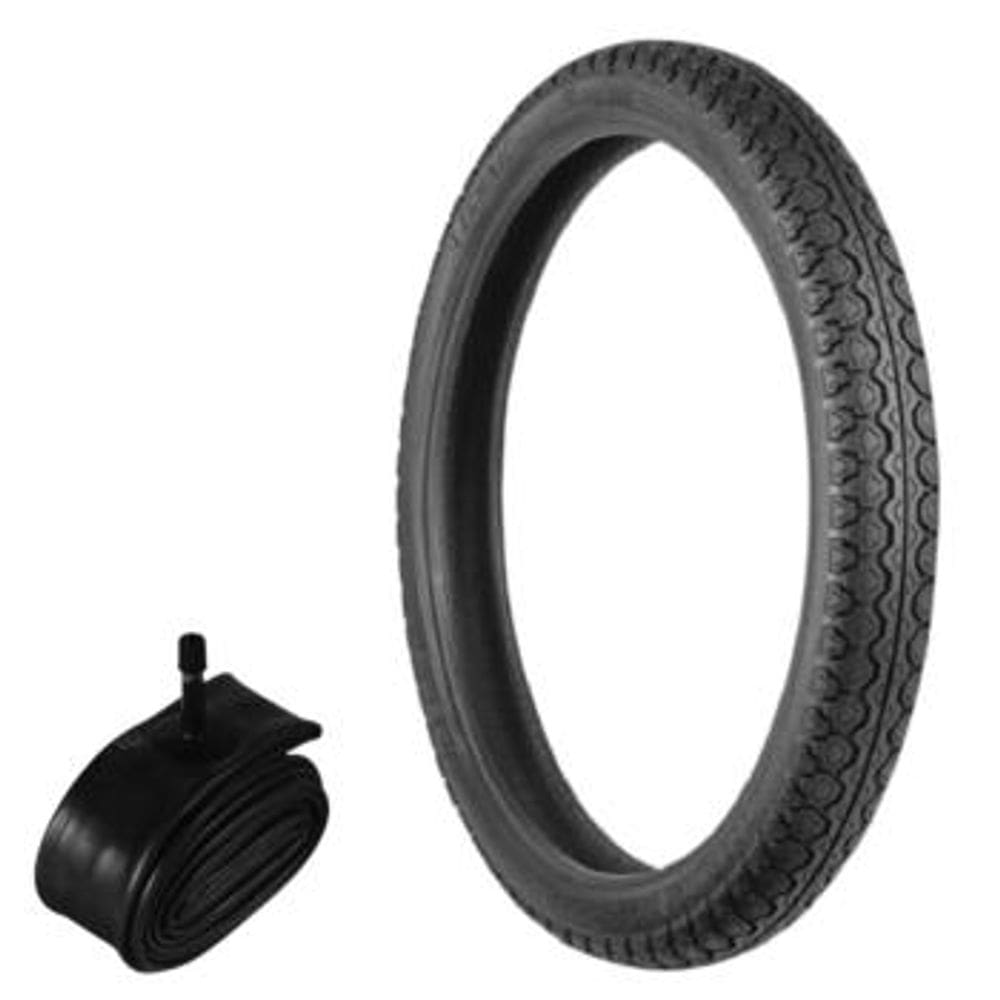 Kit Pneu Biz 100/125 Pop 100 60/100-17 Tiger Technic + Câmara Novo