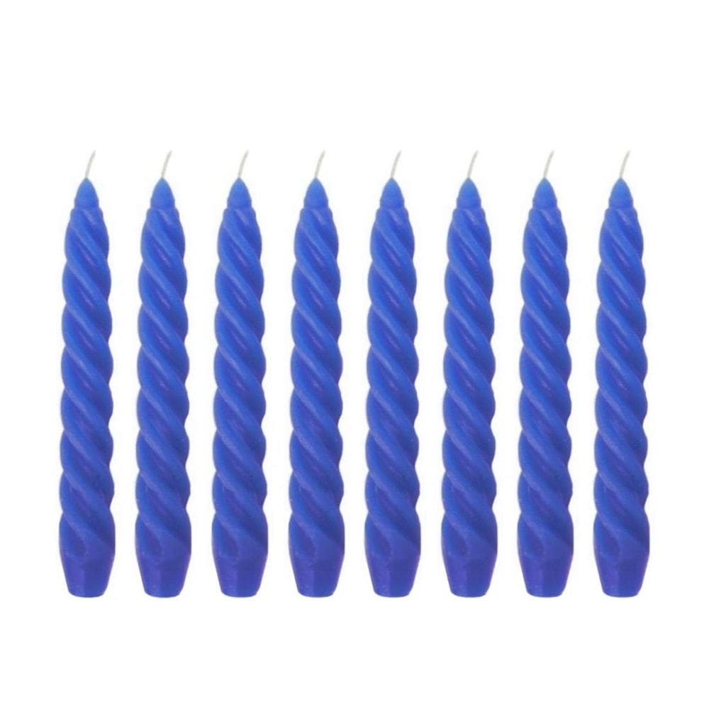 10 Vela Torcida 17 Cm Azul Marinho Decoração Casamento