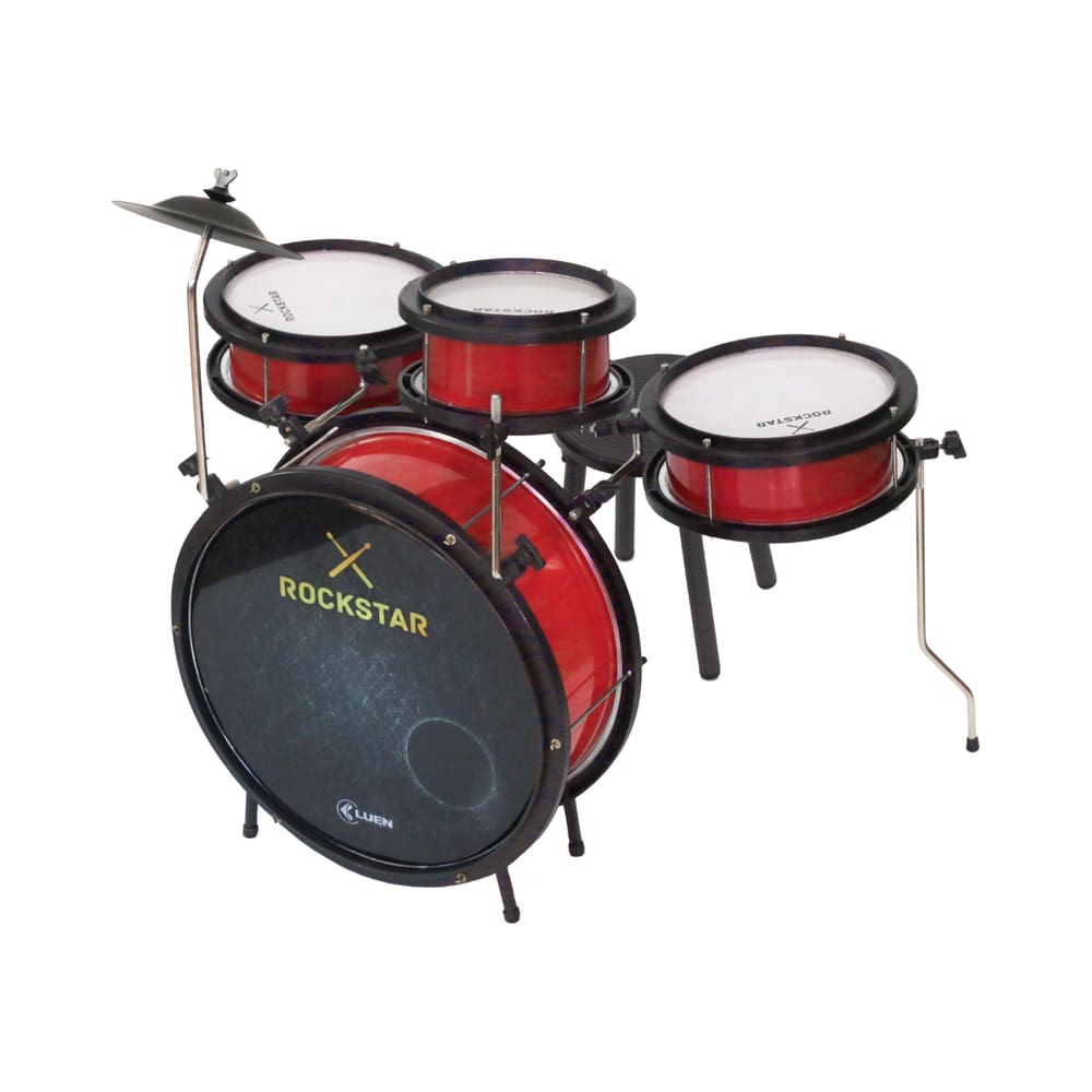Bateria Infantil Luen Rockstar c/Pedal e Baqueta