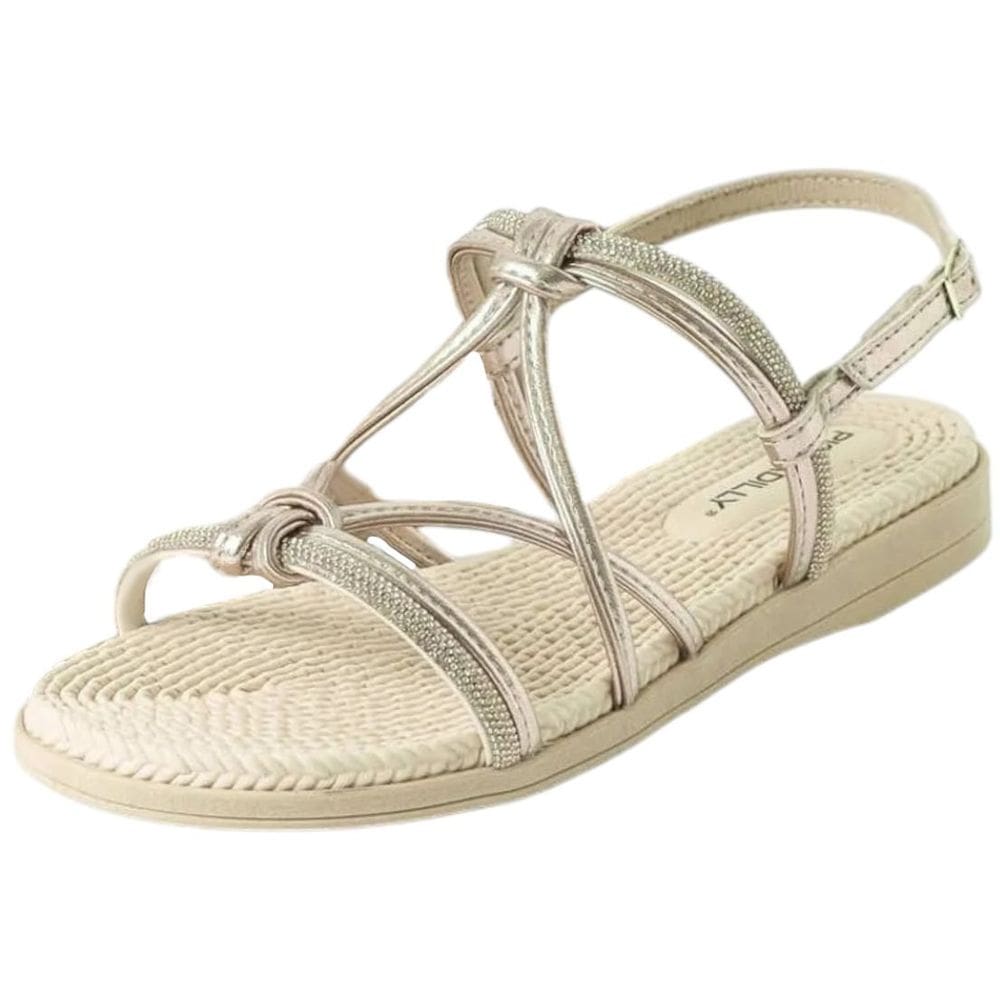 Sandália Feminina Strass Elegante Chic Conforto Piccadilly