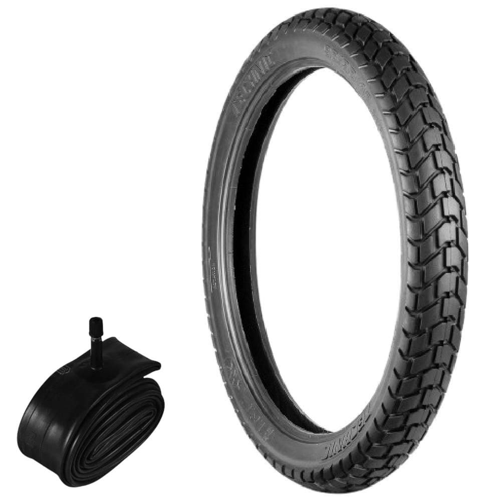 Kit pneu Bros 150 Xtz 150 Xre 190 Cb 400 90/90-19 52t T&C Technic + Camara