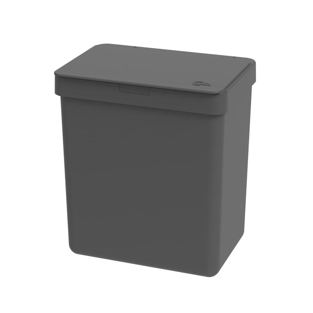 Lixeira com Tampa 2,5 Litros Single de Pia Cozinha Cinza - 17009 Coza