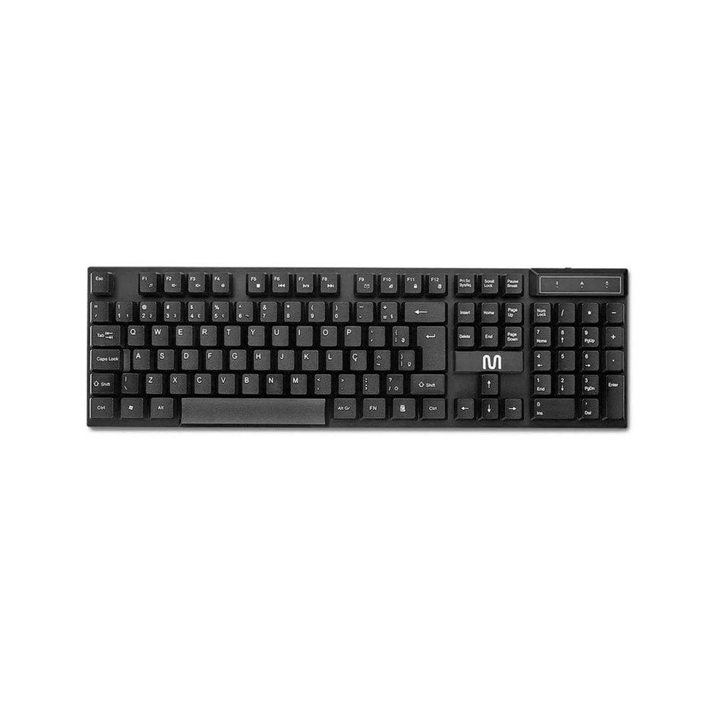 Teclado Sem Fio Ts100 Design Slim Conexao 2.4Ghz Usb 12