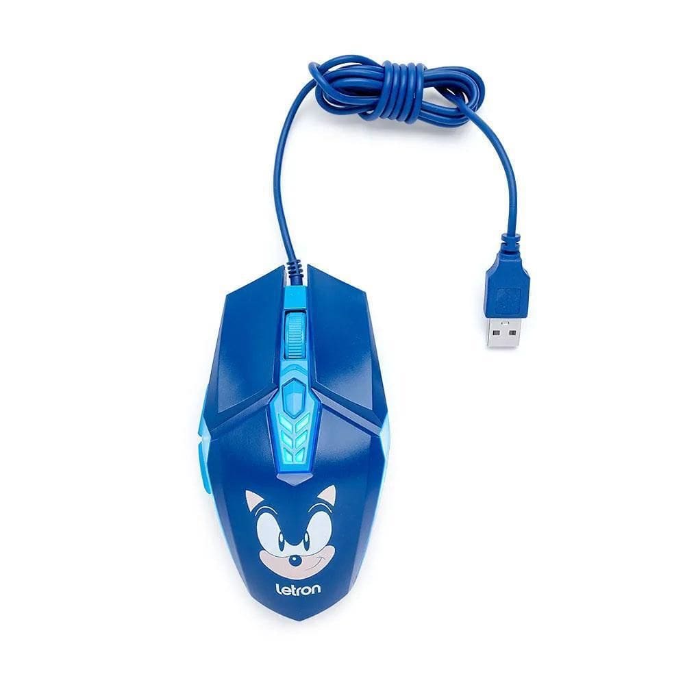 Mouse Gamer Rgb 6 Botões 3600 Dpi Sonic Letron