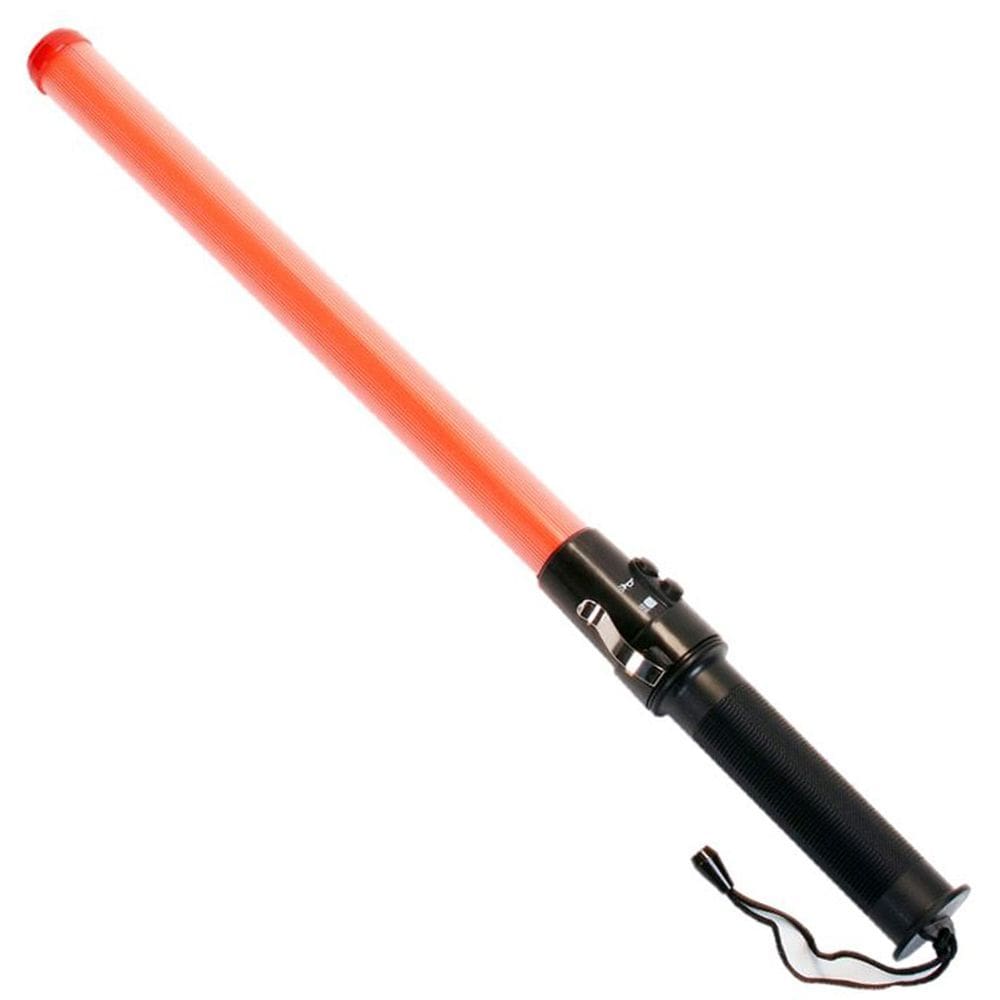 Bastao Sinalziador Viario Grande Apito Led Sinalizador Transito Emergencia Obra Frentista Flanelinha Guarda Manobrista