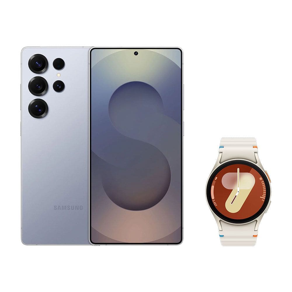 S25 Ultra (256GB) - Titânio Azul + Watch7 BT 40mm - Creme