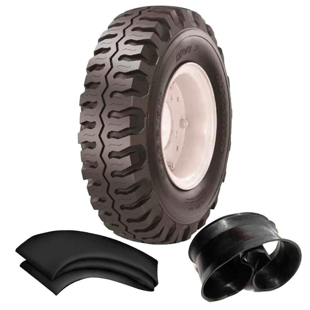 Kit Pneu Empilhadeira 650-10 Mvi2 10 L Maggion + Camara + Protetor