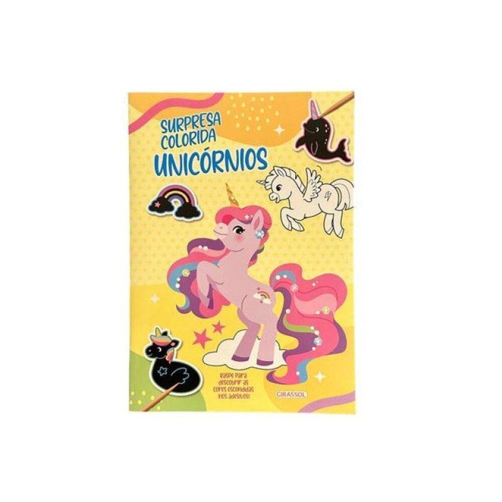 Surpresa Colorida: Unicórnios - Raspe Para Descobrir As Cores Escondidas Nos Adesivos!