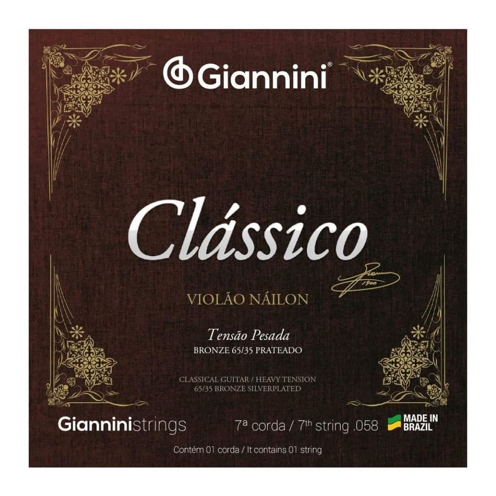 Corda Violão Nylon 7ª corda Giannini Genwpa.7 Bronze 65/35 Pesado
