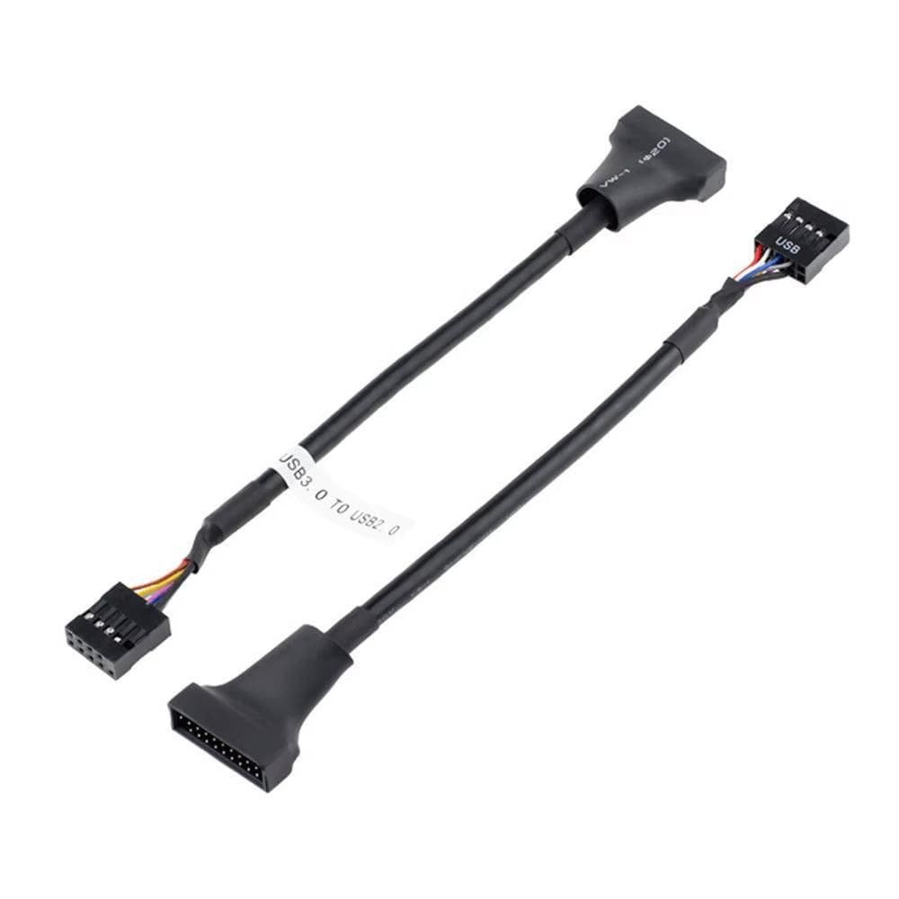 Adaptador Usb 3.0 Macho 20 Pin /Usb 2.0 Femea 9 Pin 480Mbps