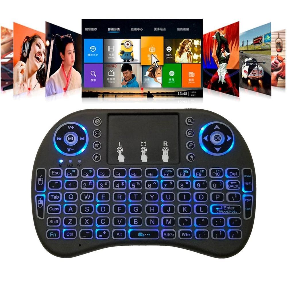 Mini Teclado Com Mouse Integrado Ideal Para Videogame E Dispositivo