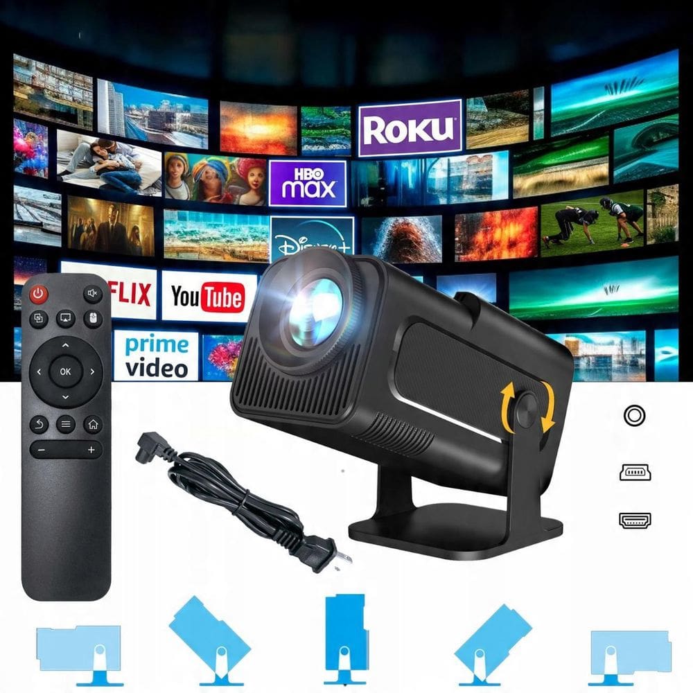 Projetor Hy320 Smart Tv Android 11 Wifi 6 390 Ansi