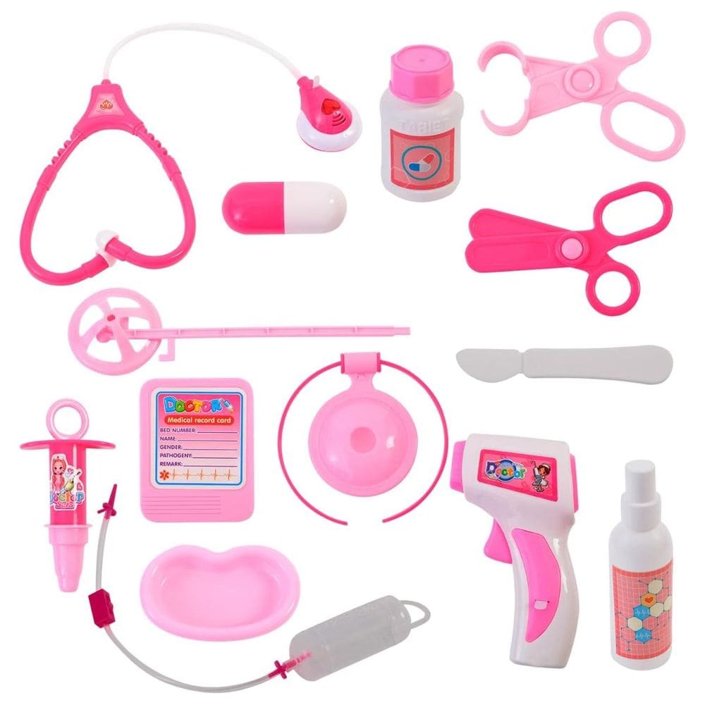 Kit Faz de Conta Doutora Acessórios de Médico +3 Estimula Criatividade e Imaginação Bbr Toys