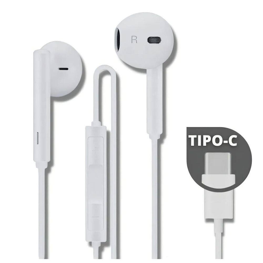Fone De Ouvido Tipo-C Cabo 1,3M Qualidade Hd Garantida