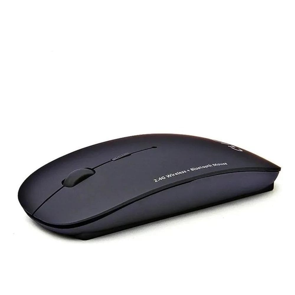 2X Mouse Sem Fio Recarregável Wireles Optico Ergonômico Blue