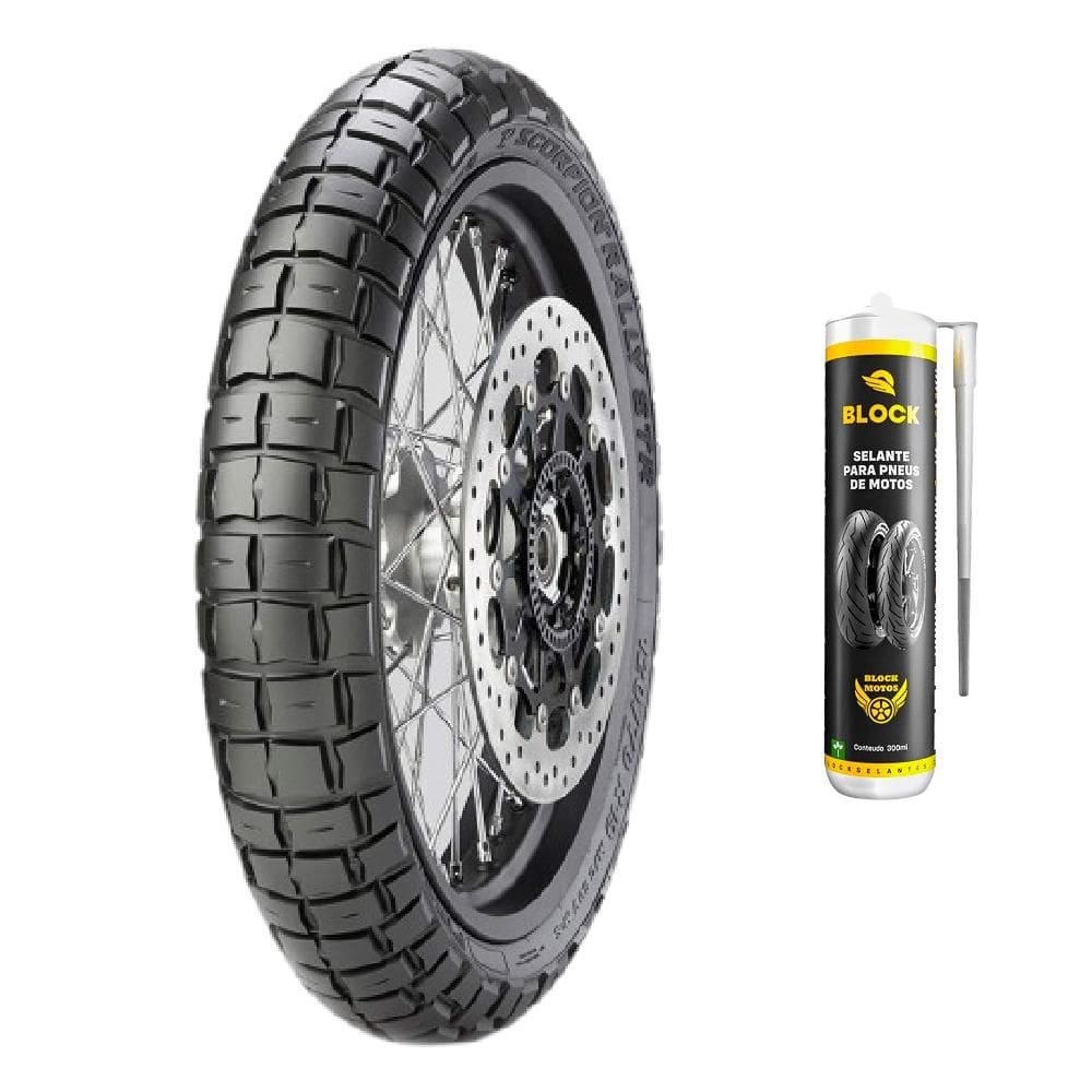 Pneu Xl 700v Transalp 100/90-19 57v Scorpion Rally Str Pirelli + Selante