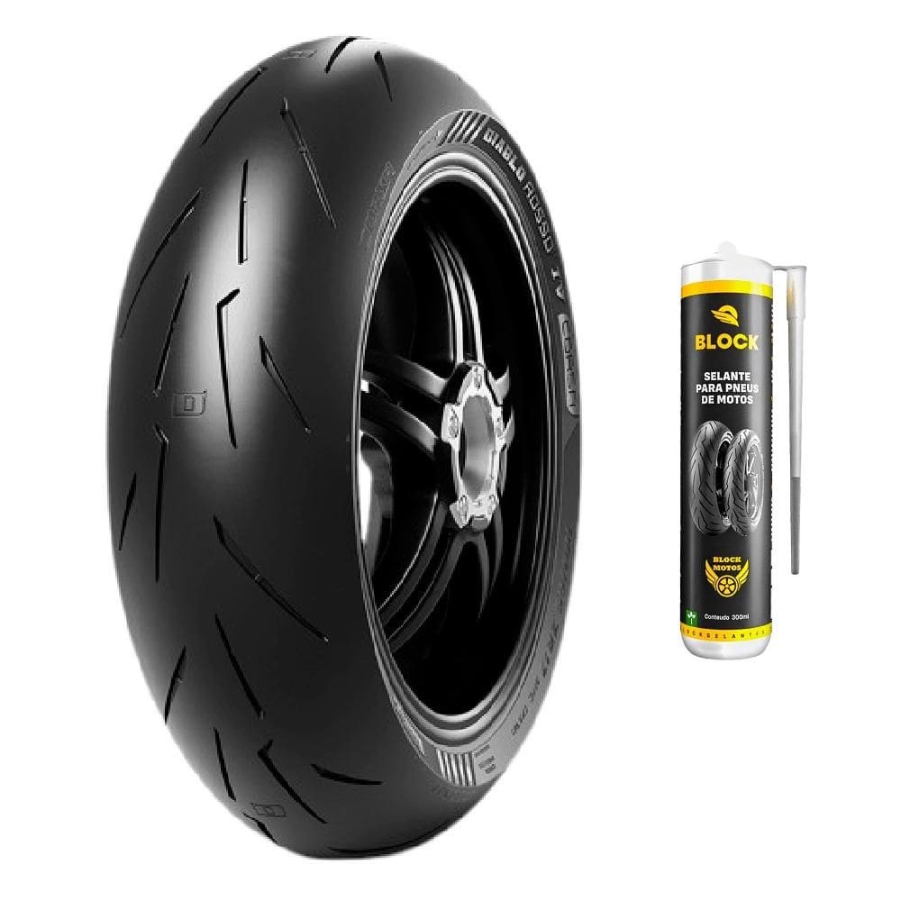 Pneu Ninja 1000 Gsx-R 1300 Hayabusa 190/50R17  Diablo Rosso Corsa 4 Pirelli + Selante