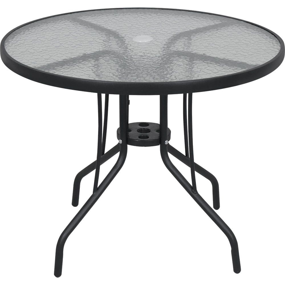 Mesa para Jardim com Tampo de Vidro Redonda Noronha Bel