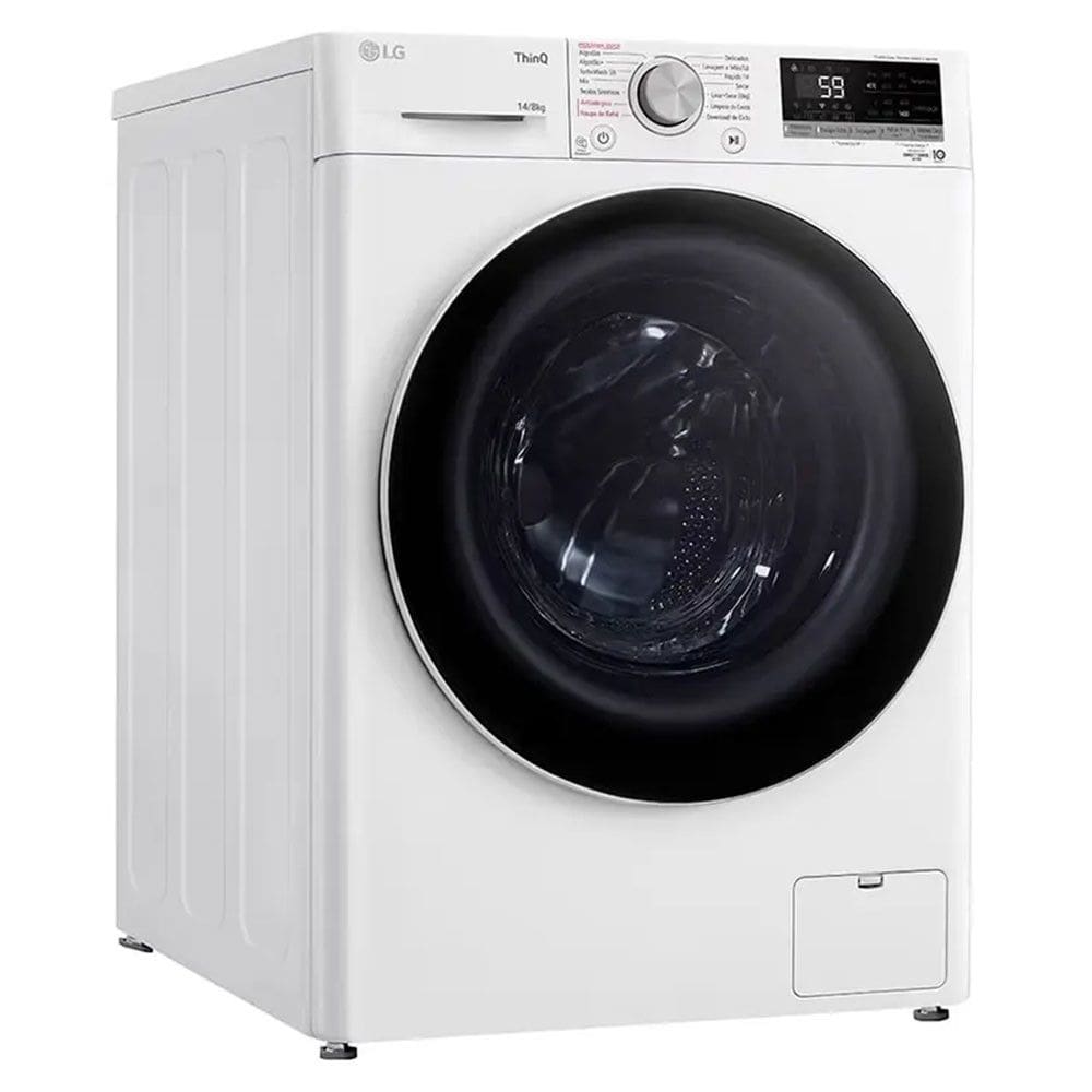 Lava e Seca Smart LG com Inteligencia Artificial 14kg Cesto Inox CV5014WC4