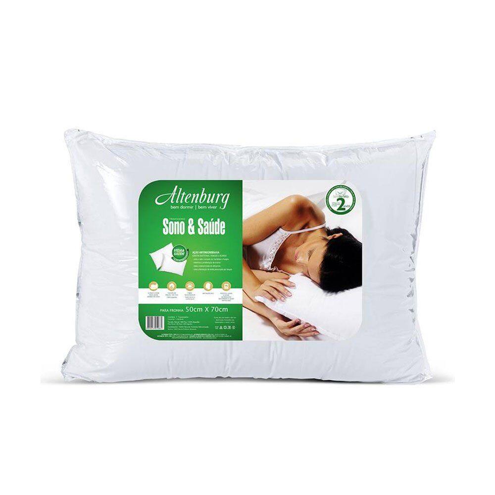 Travesseiro Sono e Saude Acao Atimicrobiana 50x70 cm Altenburg