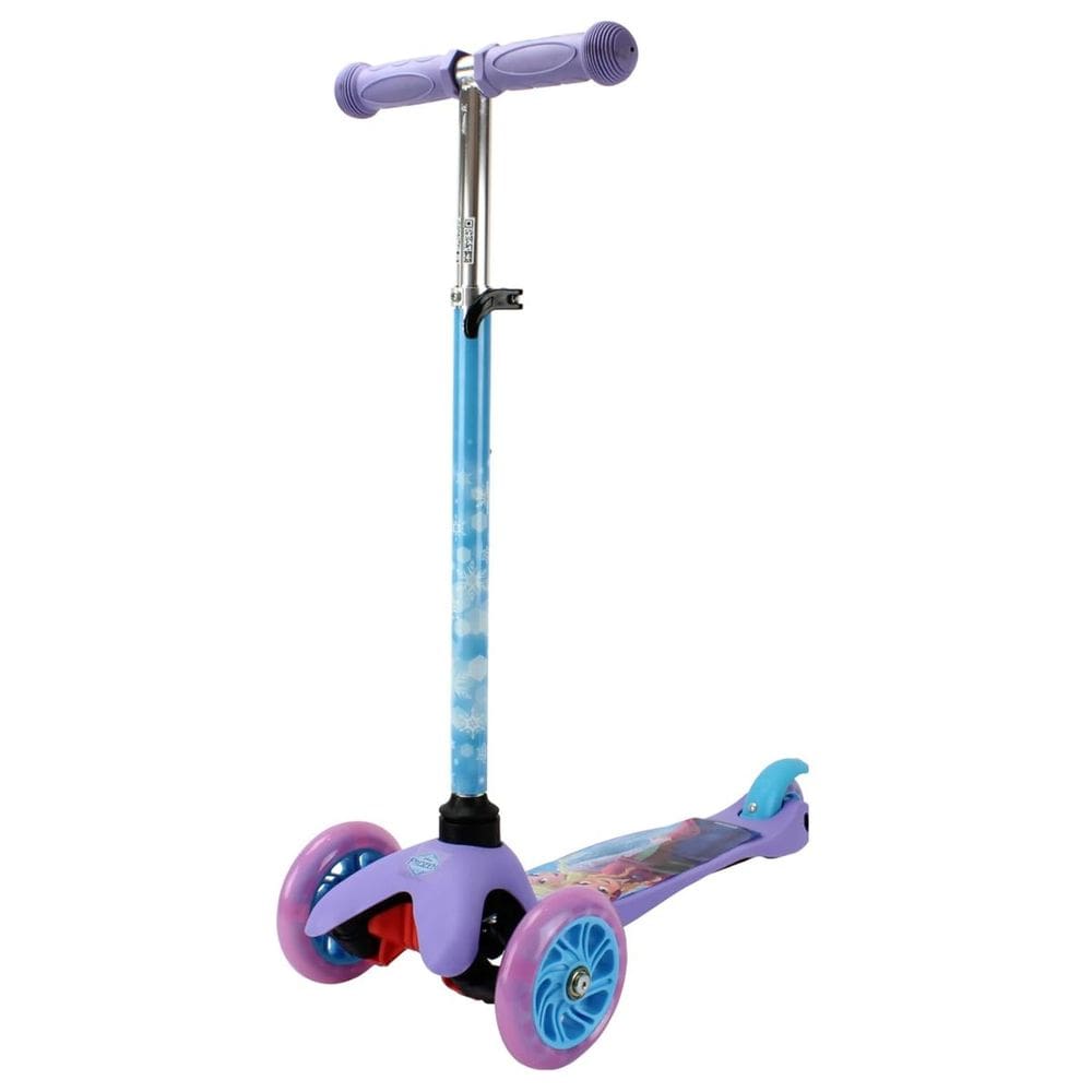 Patinete Frozen com LED 3 Rodas Suporte até 45kg Altura Regulável 2+ BBR Toys