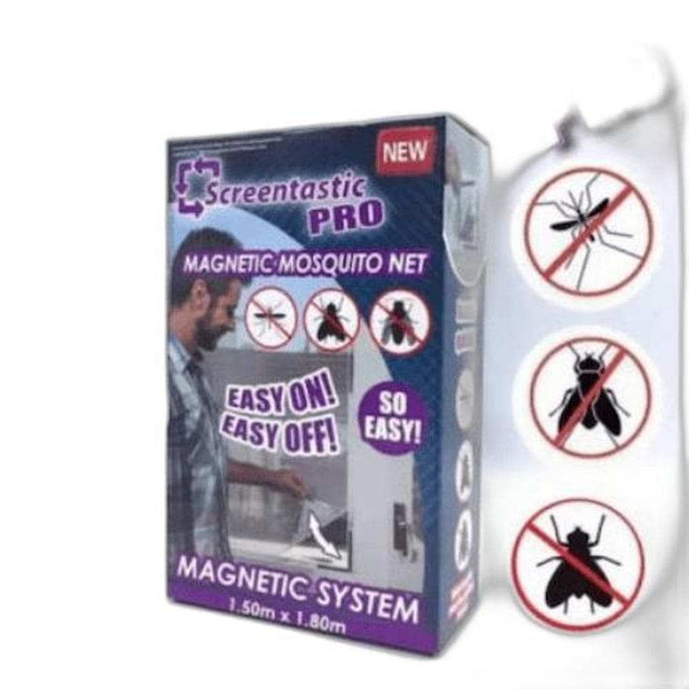 Kit 4 Super Tela Micro Trama Mosquiteira Removivel Janela