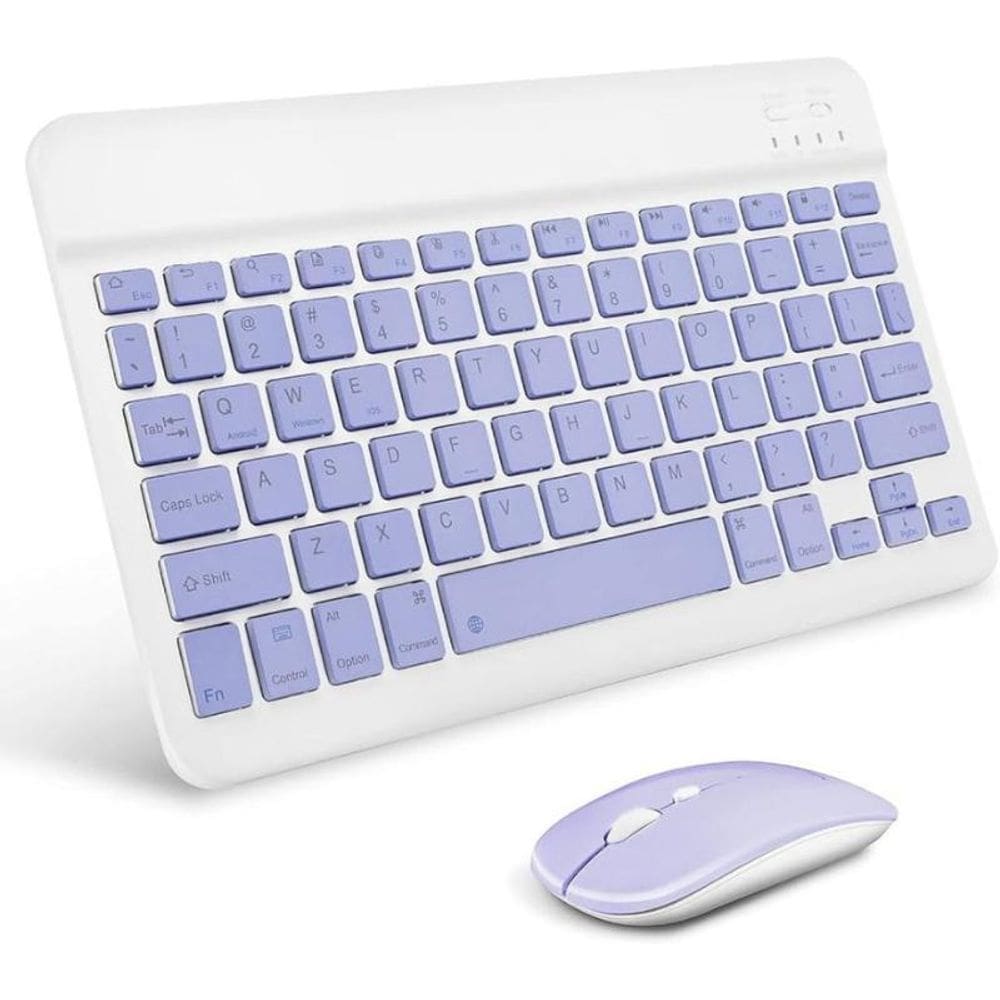 Kit Teclado E Mouse Sem Fio Bluetooth Design Moderno