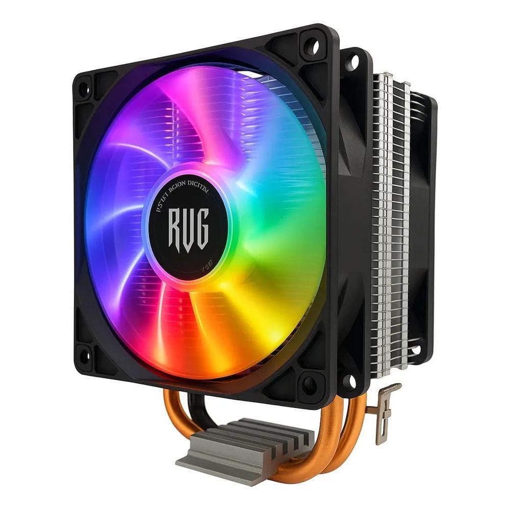 2X Air Cooler Processador Duplo Pc Cpu Rgb Intel Amd Univers