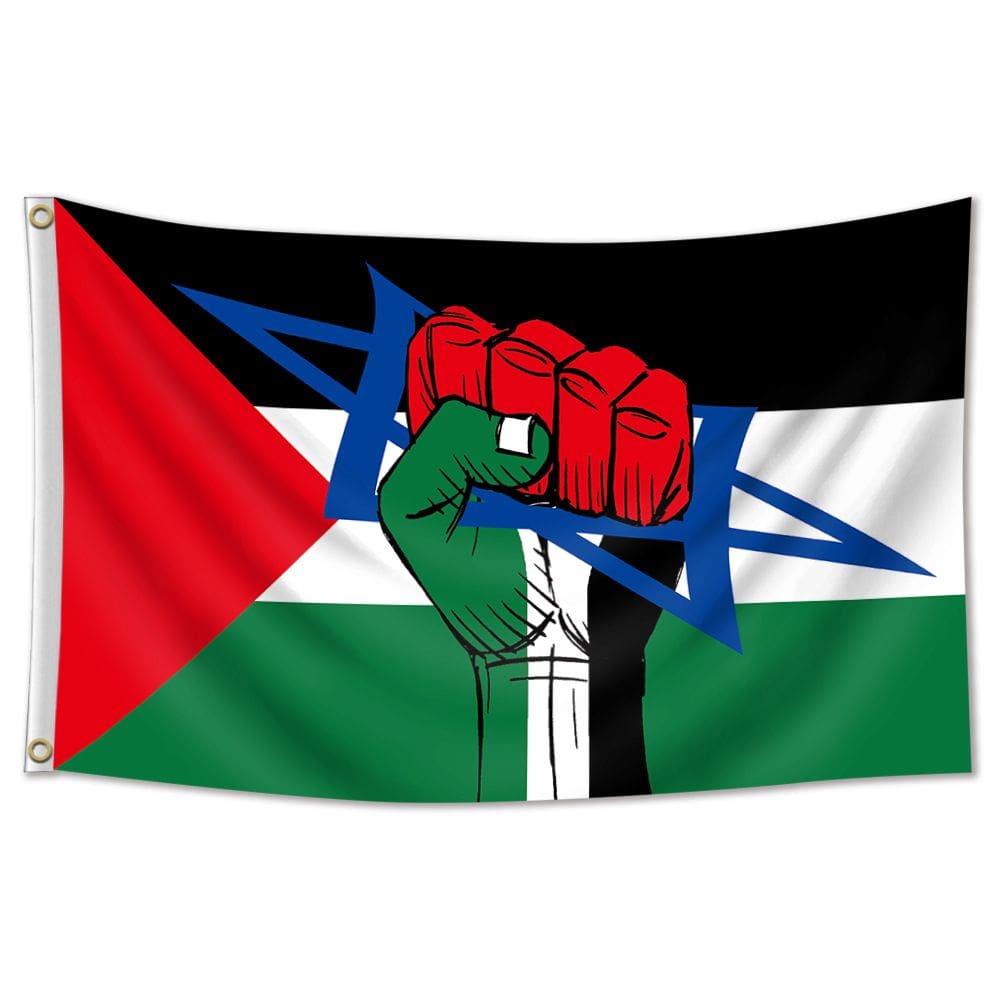 Bandeira da Liberdade Palestina, Símbolo da Primeira Estrela, 150x90cm, poliéster