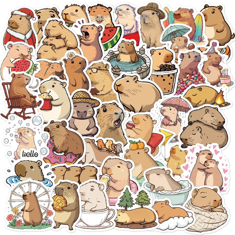 Adesivos de vinil de conscientização sobre a vida selvagem, 50 unidades de proteção animal