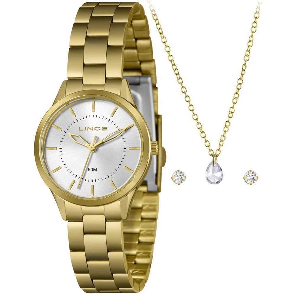 Relógio Lince Feminino Ref: Lrgh228L30 K0D4S1Kx Dourado +
