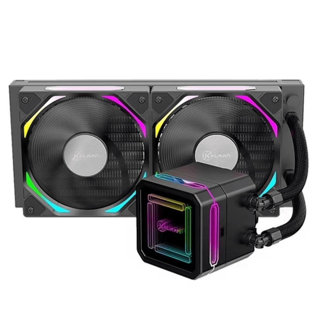 Water Cooler Gamer Delta 240Mm Argb 2 Fans Led Rgb Kalkan