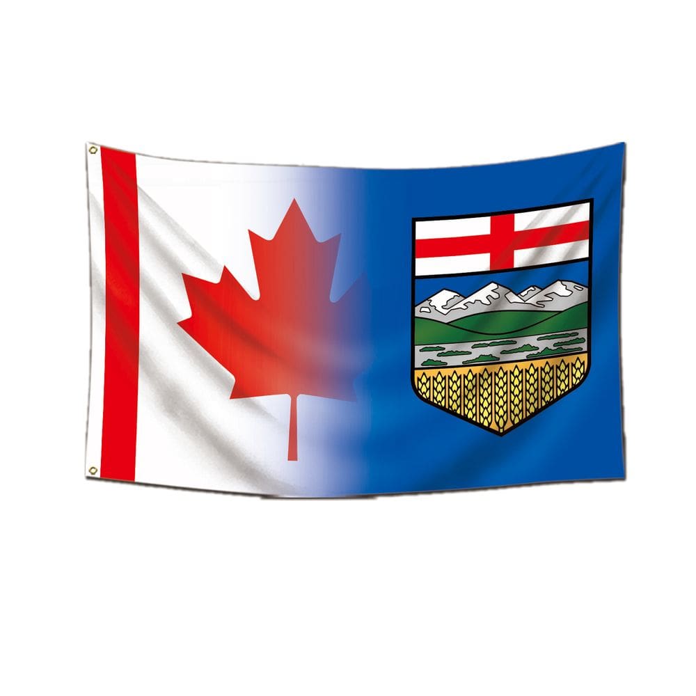 Bandeira Alberta Canada 150x90cm - 100% poliéster durável