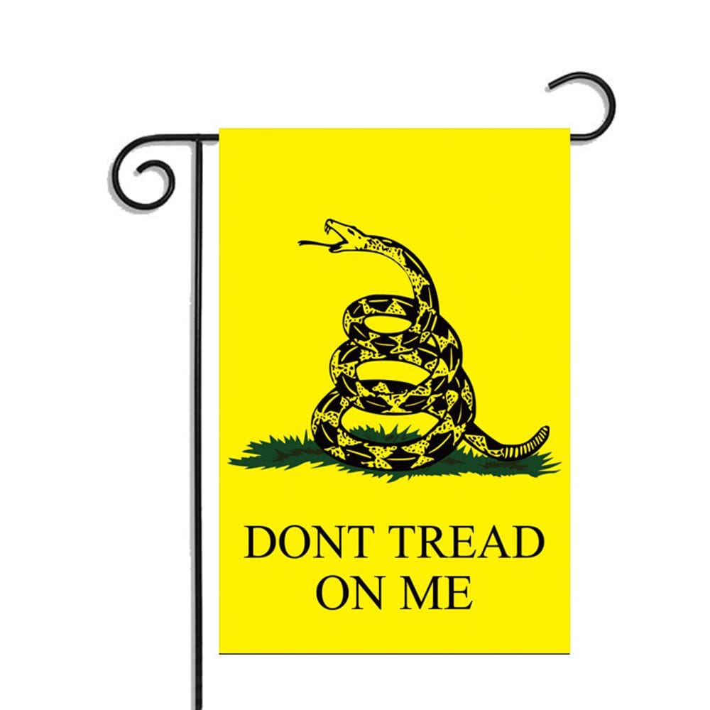 Bandeira de jardim Don`t Tread on Me Gadsden Flag 30x45cm Poliéster