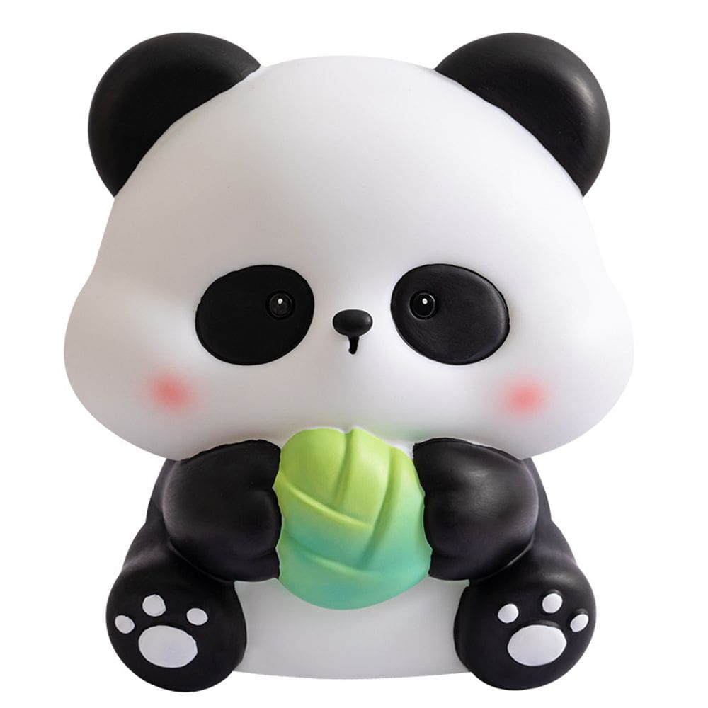 Banco de poupança de desenhos animados em PVC Cute Panda Money Bank 16x16x17cm