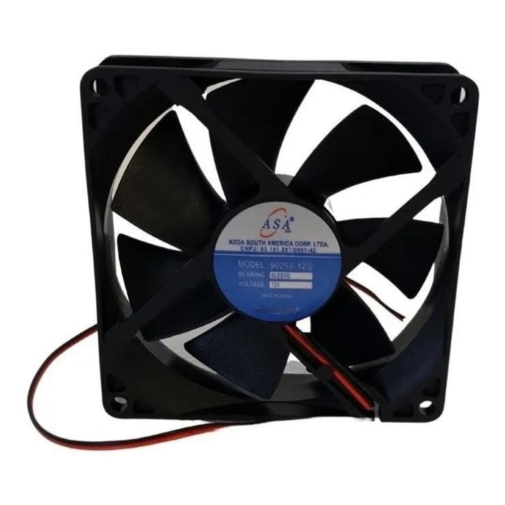 2X Cooler Ventilador 12V 90Mm 90X90 - 3.000 Rpm
